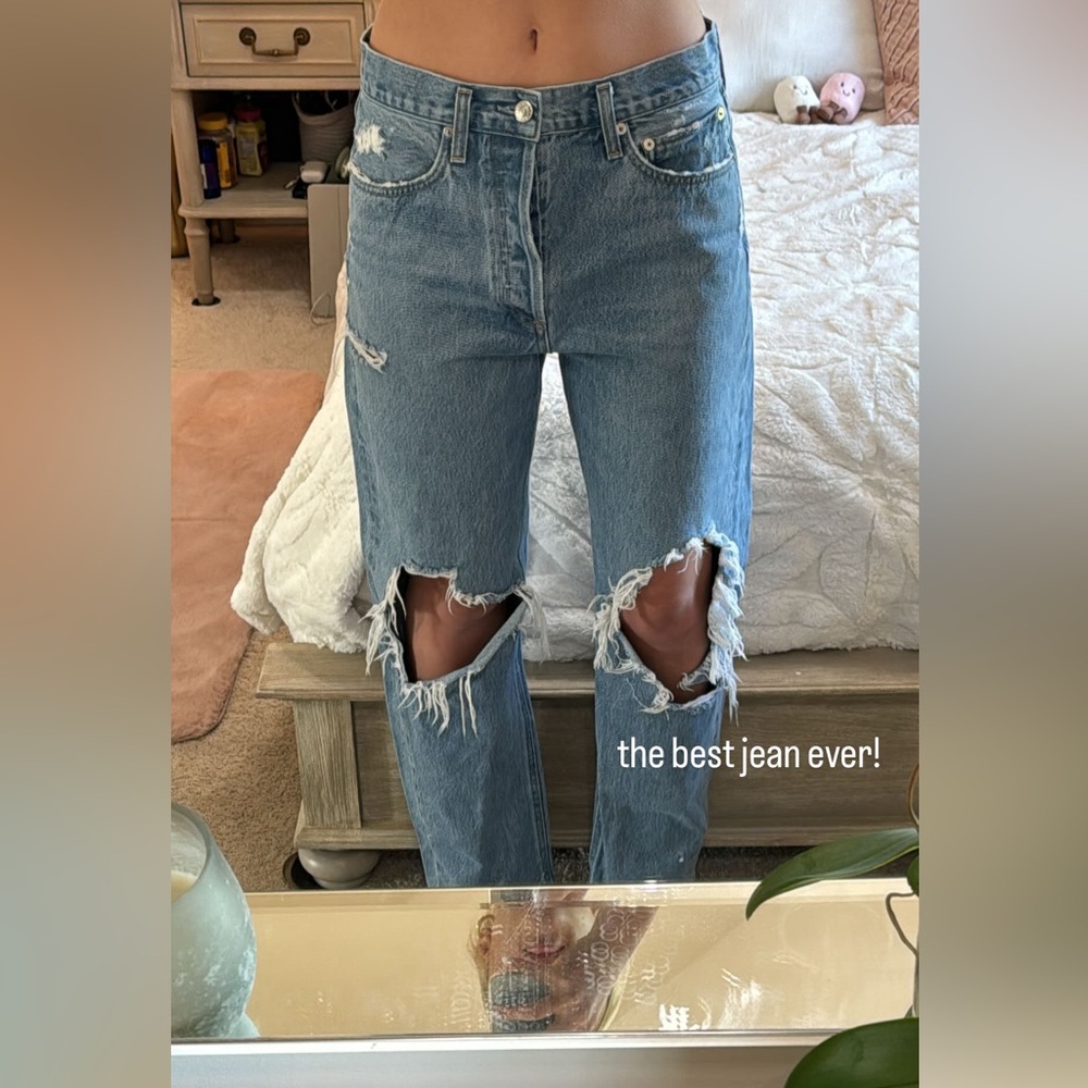AGOLDE 90s mid rise straight jean